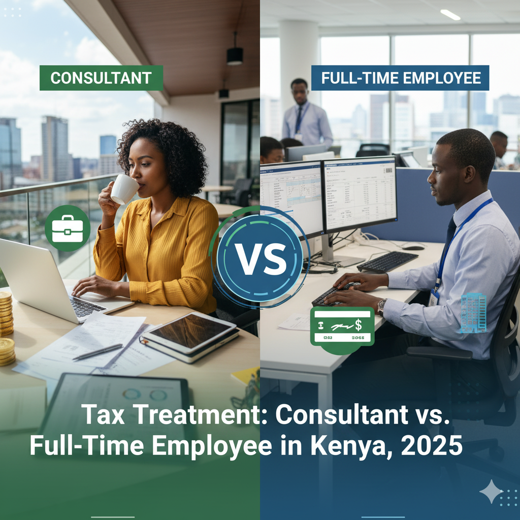 Tax Treatment: Consultant vs. Full-Time Employee in Kenya, 2025